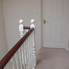 picture of top floor landing and closed door in a converted loft in wandsworth