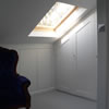 picture of velux window letting light into an additional bedroom created by a loft conversion in battersea, london