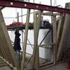 picture of wooden frame and supporting steel built by a firm of london builders